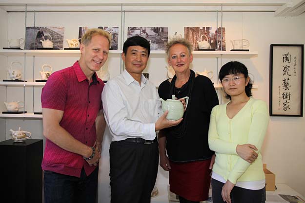 Theepotten van Tineke van Gils naar Museum Jingdezhen (China)